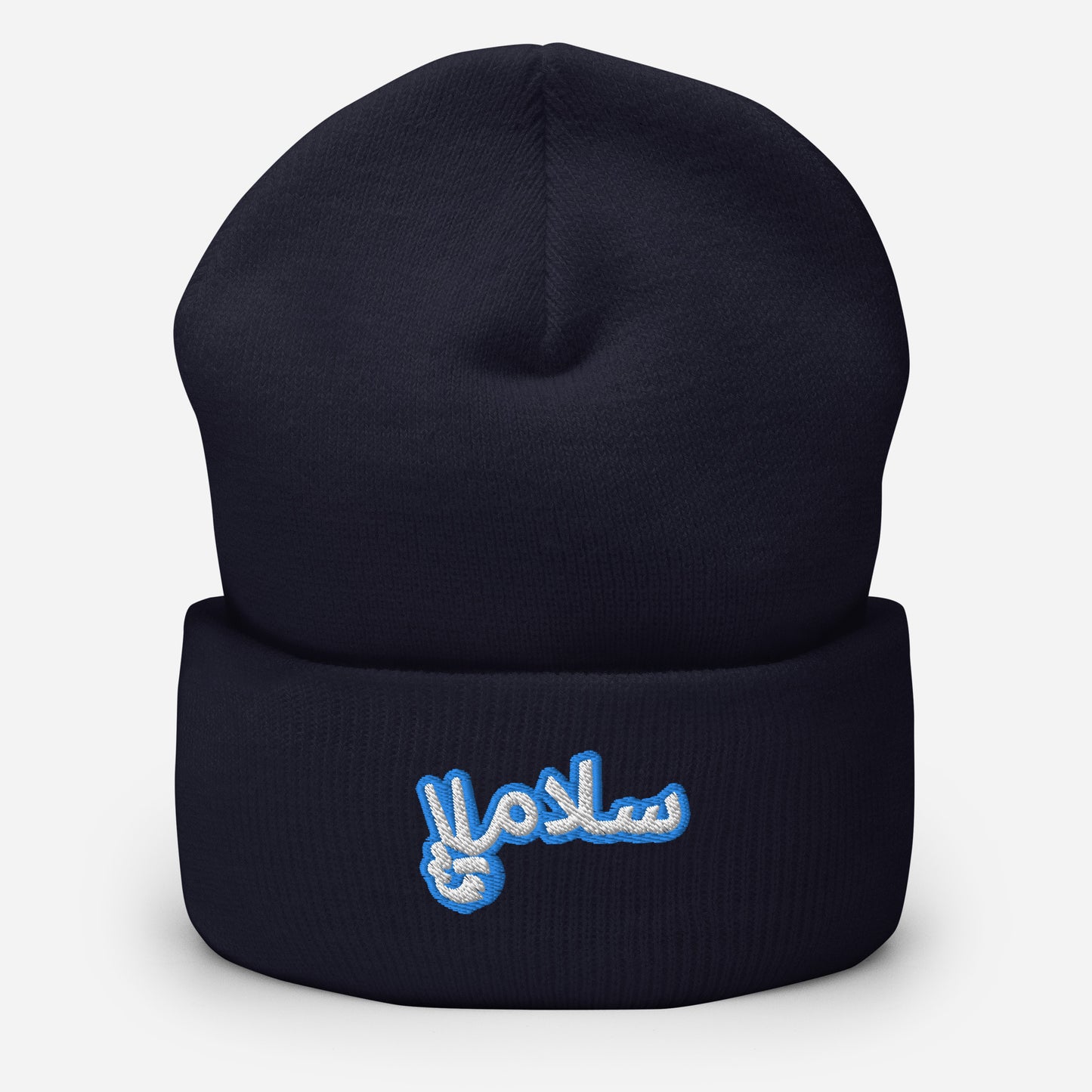 Salaam! | Cuffed Beanie with Embroidered Emblem Teal