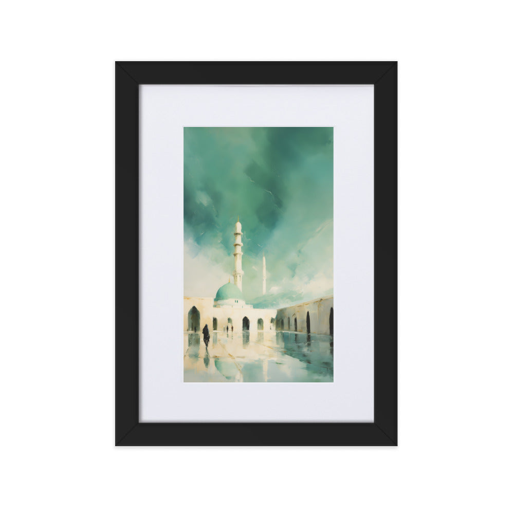 Dusk Masjid Nabawi | Matte Framed Print