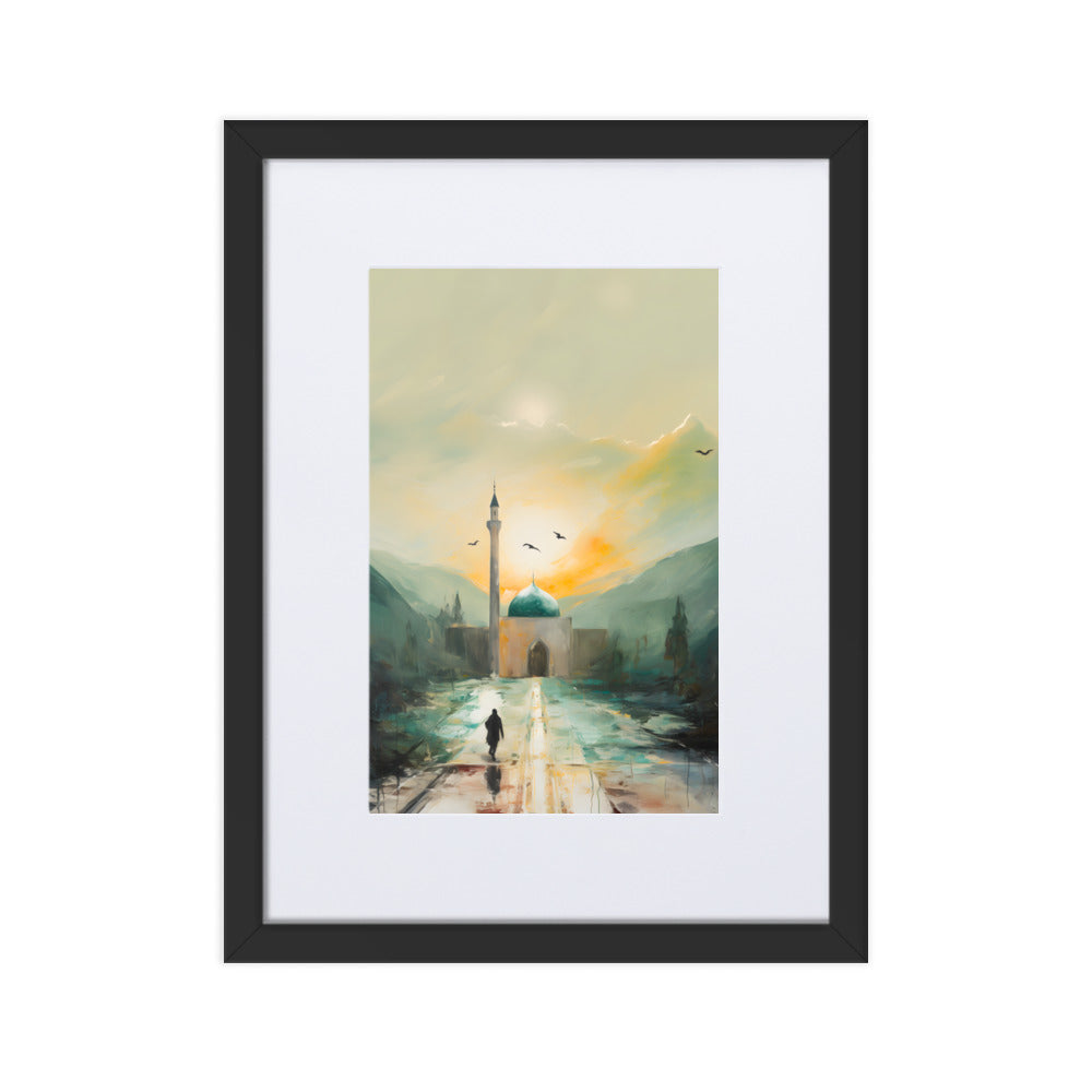 Dawn Walk 1 | Matte Framed Print