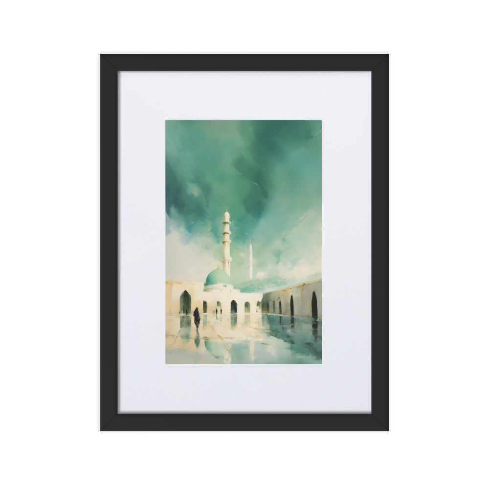 Dusk Masjid Nabawi | Matte Framed Print
