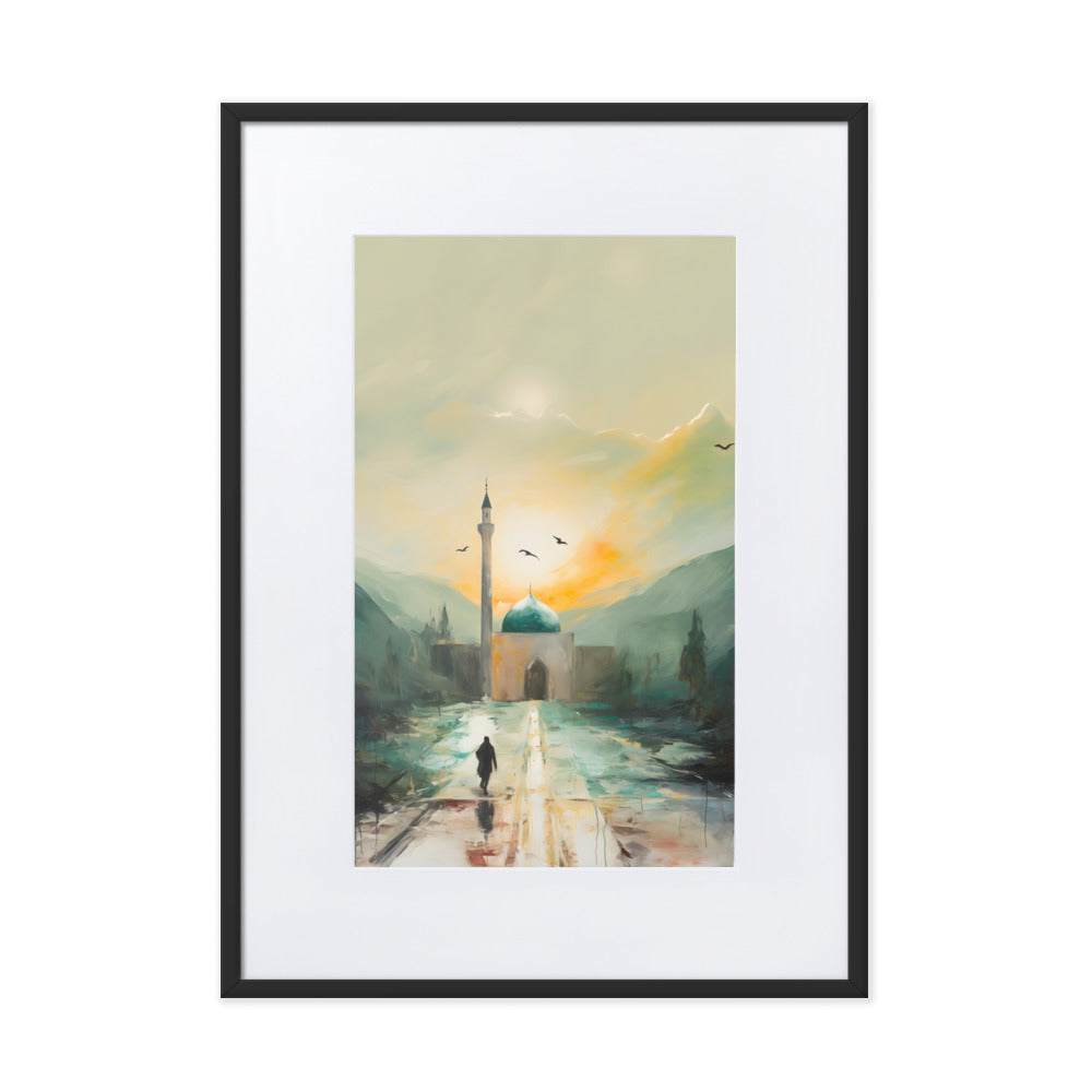 Dawn Walk 1 | Matte Framed Print