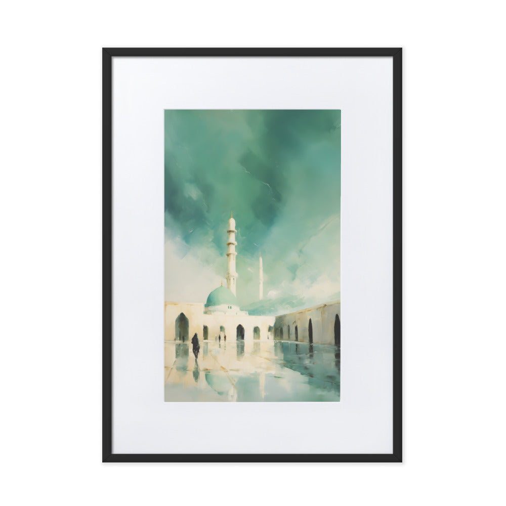 Dusk Masjid Nabawi | Matte Framed Print