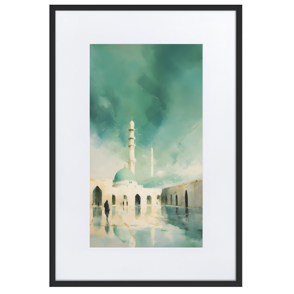 Dusk Masjid Nabawi | Matte Framed Print