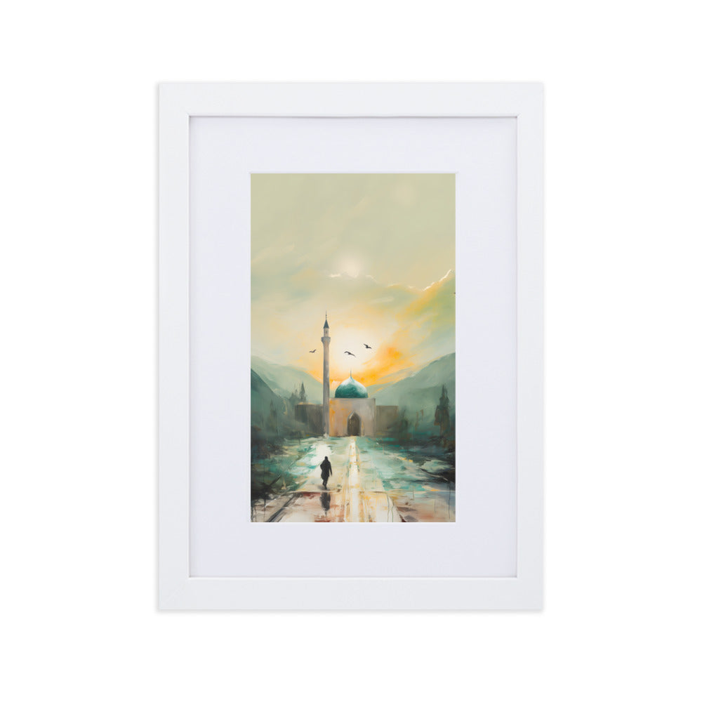 Dawn Walk 1 | Matte Framed Print
