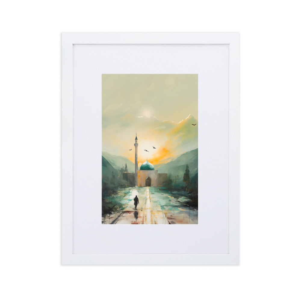 Dawn Walk 1 | Matte Framed Print
