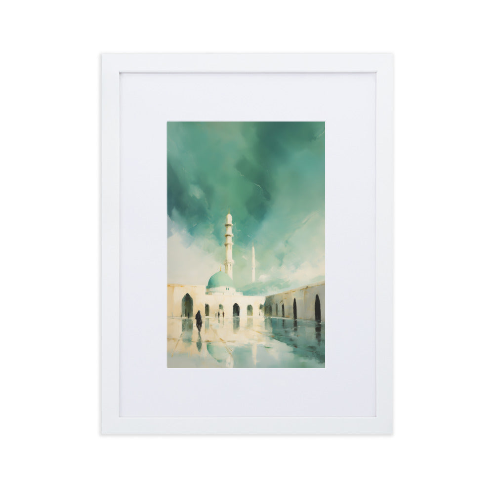 Dusk Masjid Nabawi | Matte Framed Print