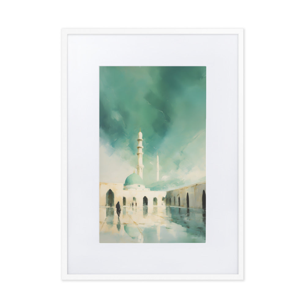 Dusk Masjid Nabawi | Matte Framed Print
