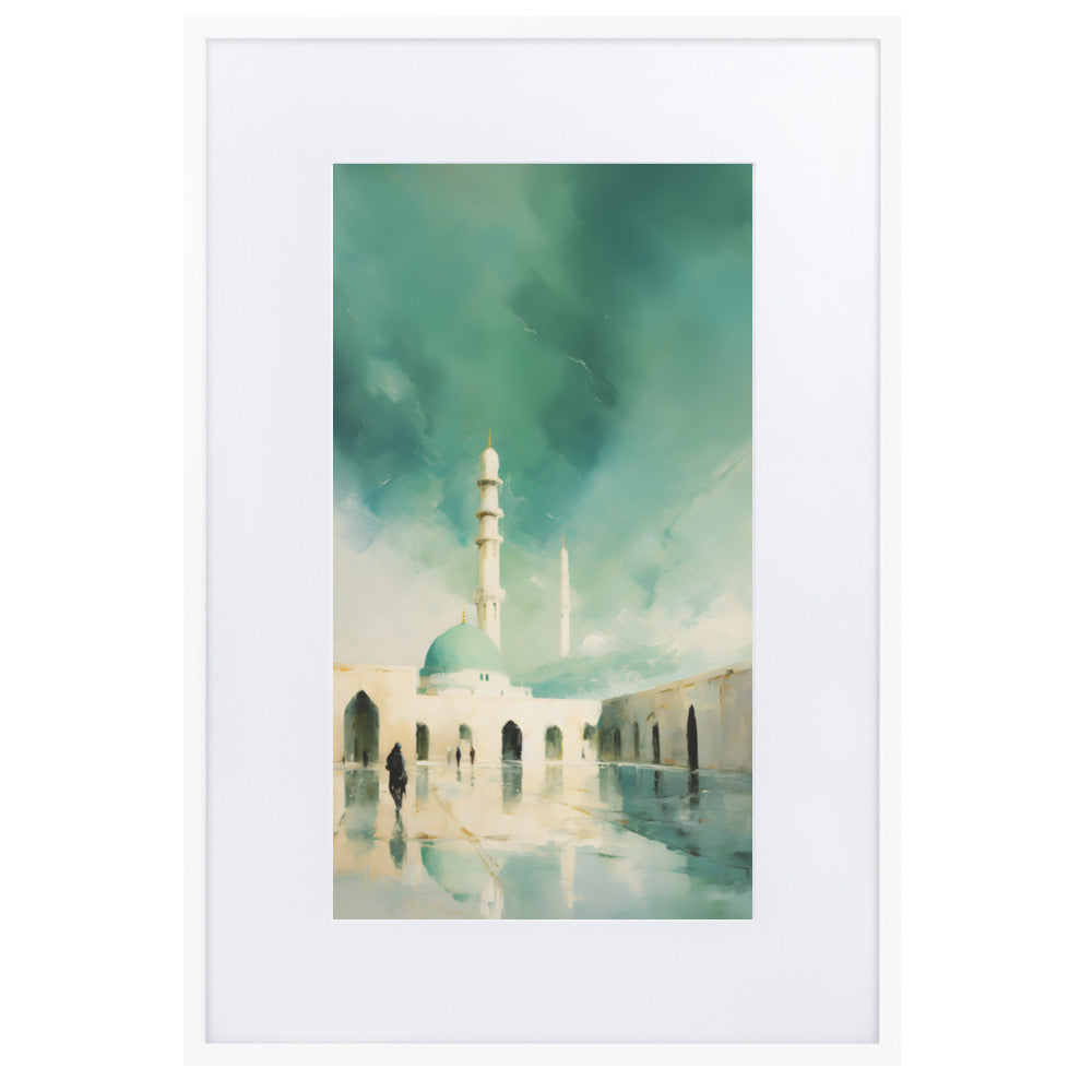 Dusk Masjid Nabawi | Matte Framed Print