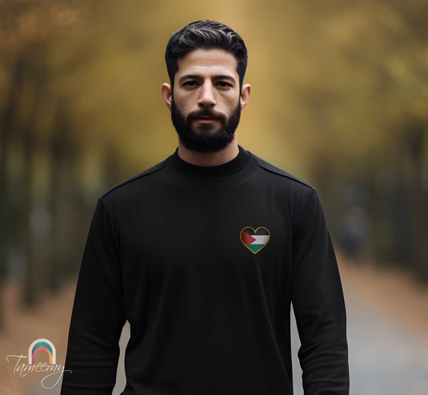 Love Palestine | Premium Embroidered Sweatshirt