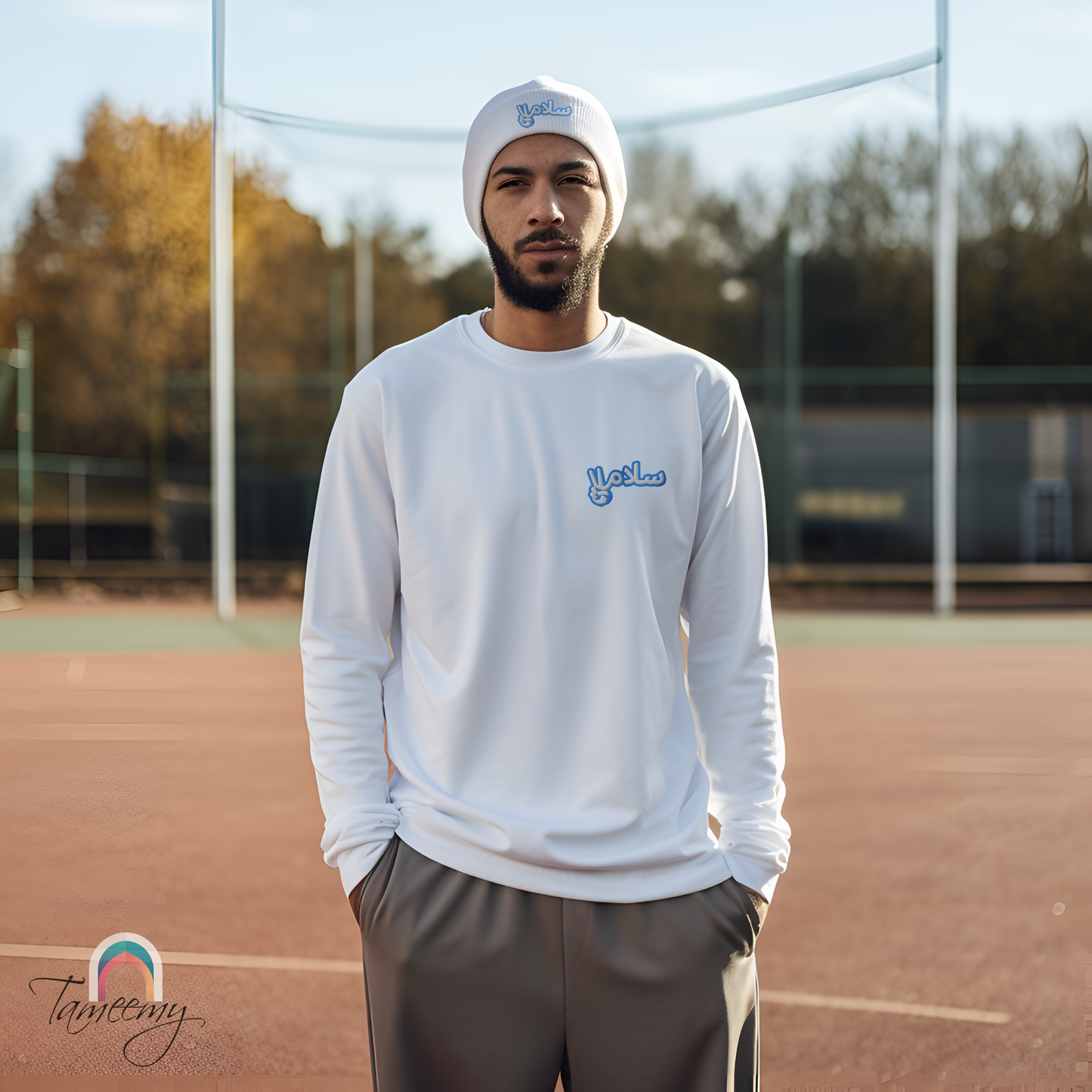 Salaam! | Cuffed Beanie with Embroidered Emblem Teal