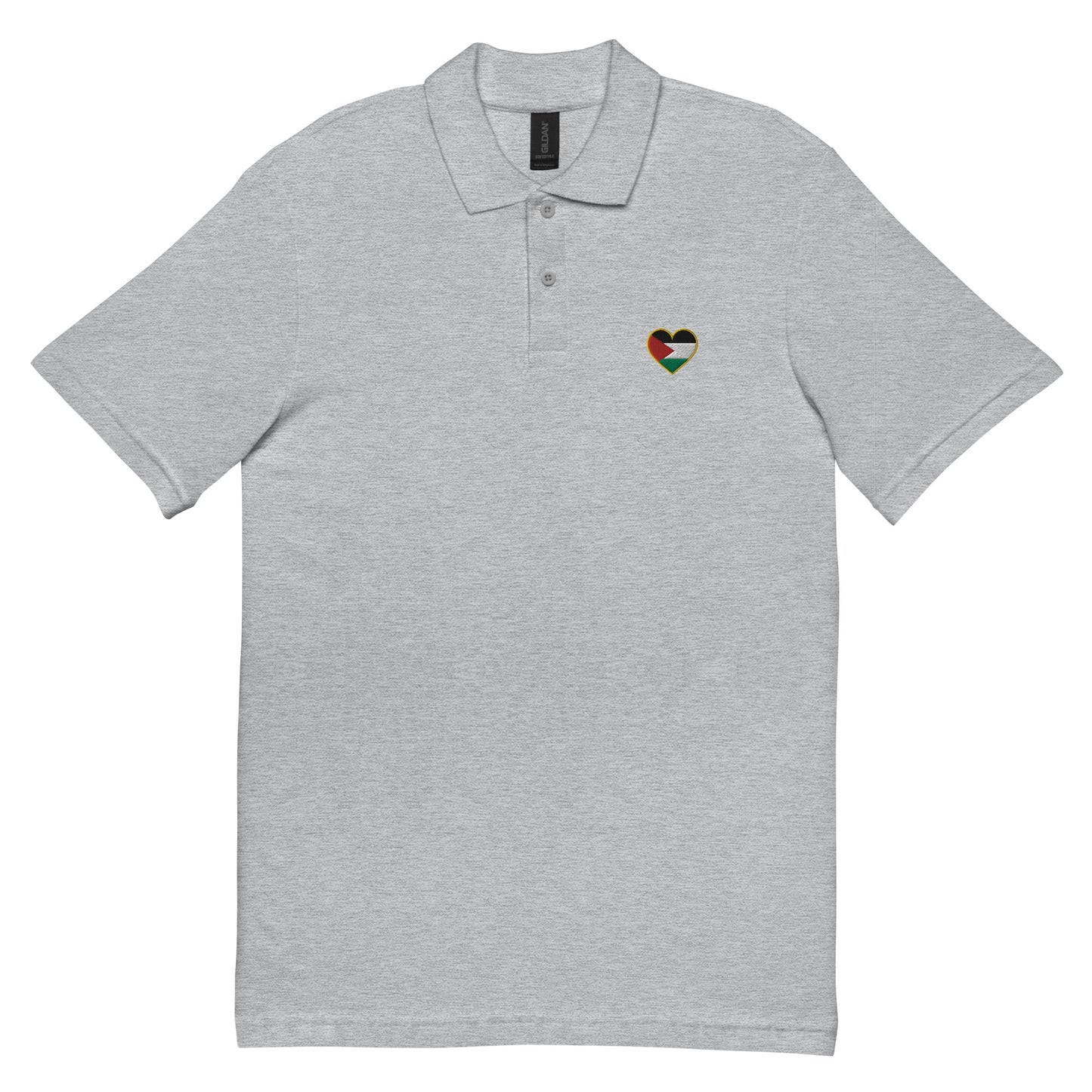 Love Palestine | Embroidered Polo Shirt