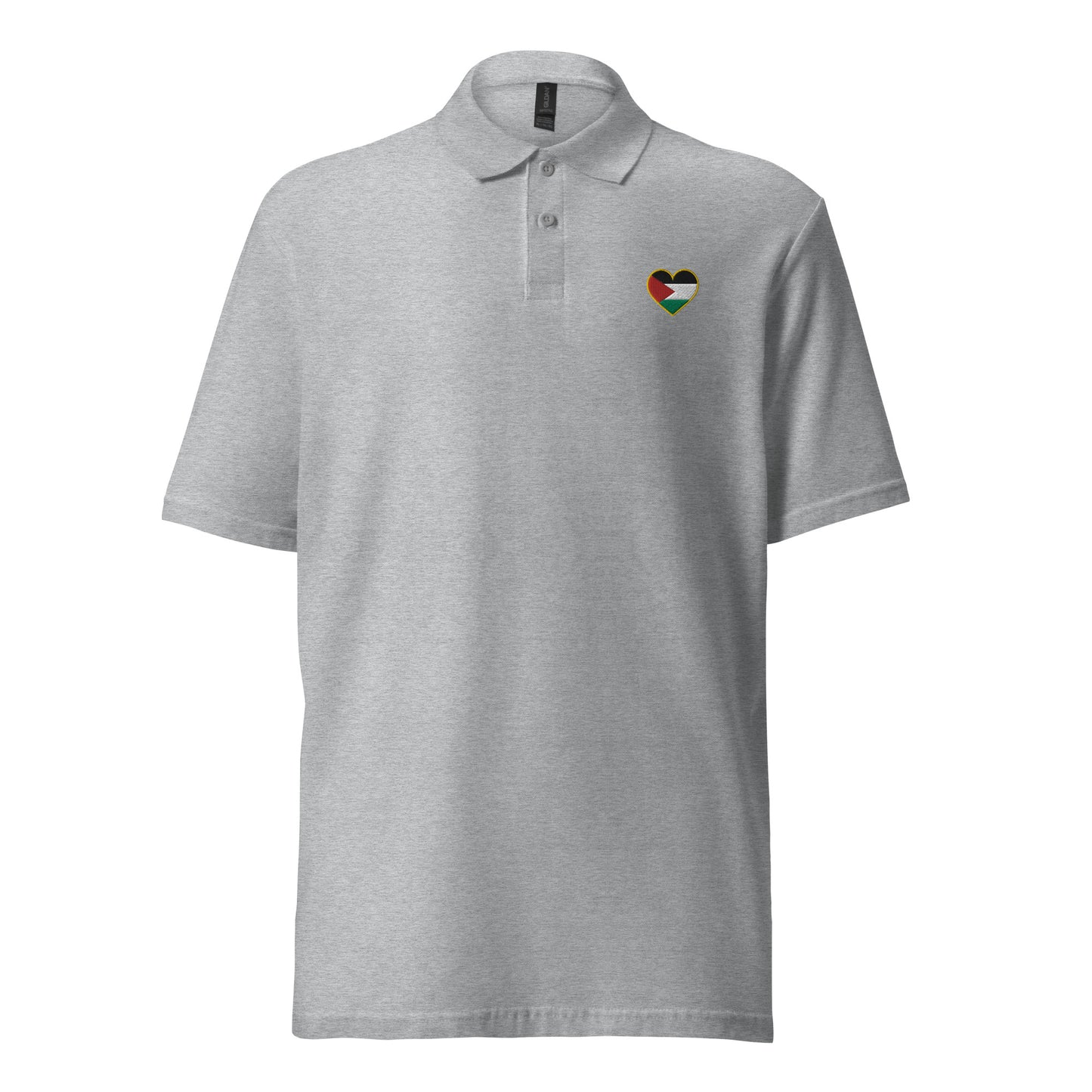 Love Palestine | Embroidered Polo Shirt