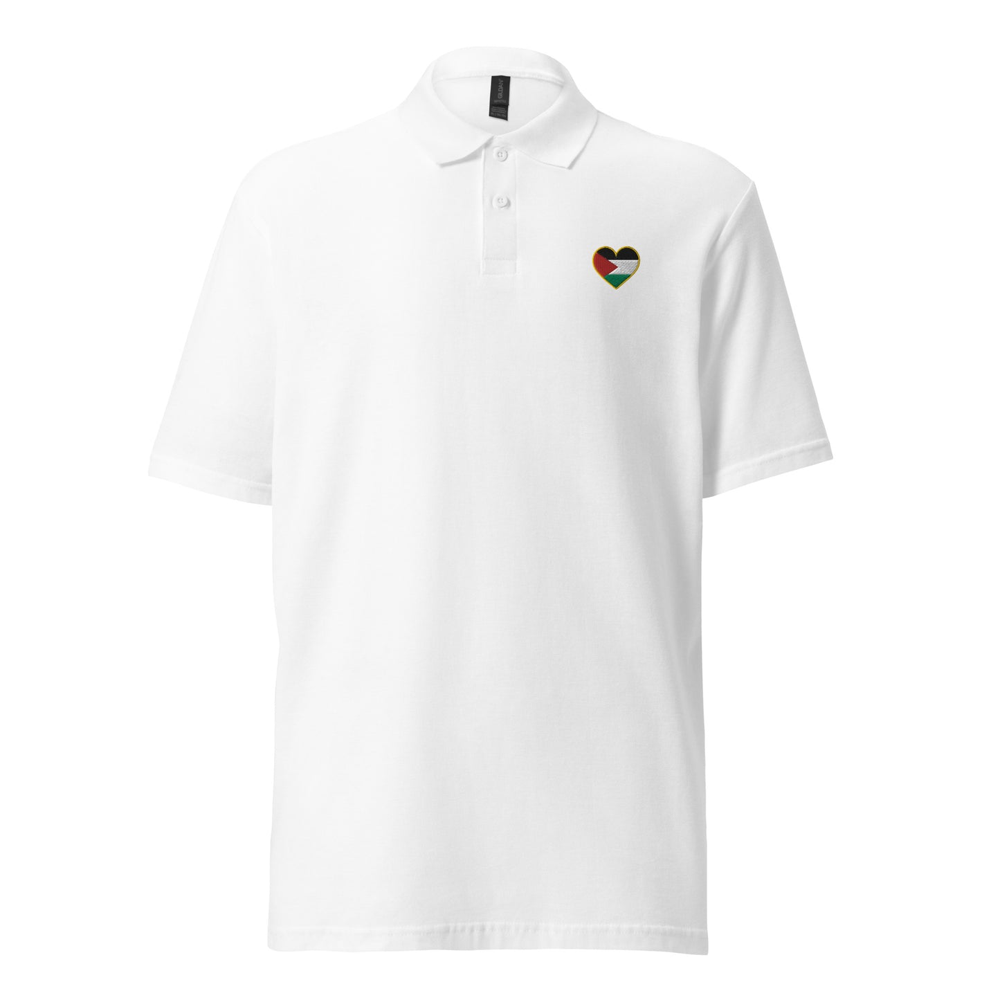 Love Palestine | Embroidered Polo Shirt