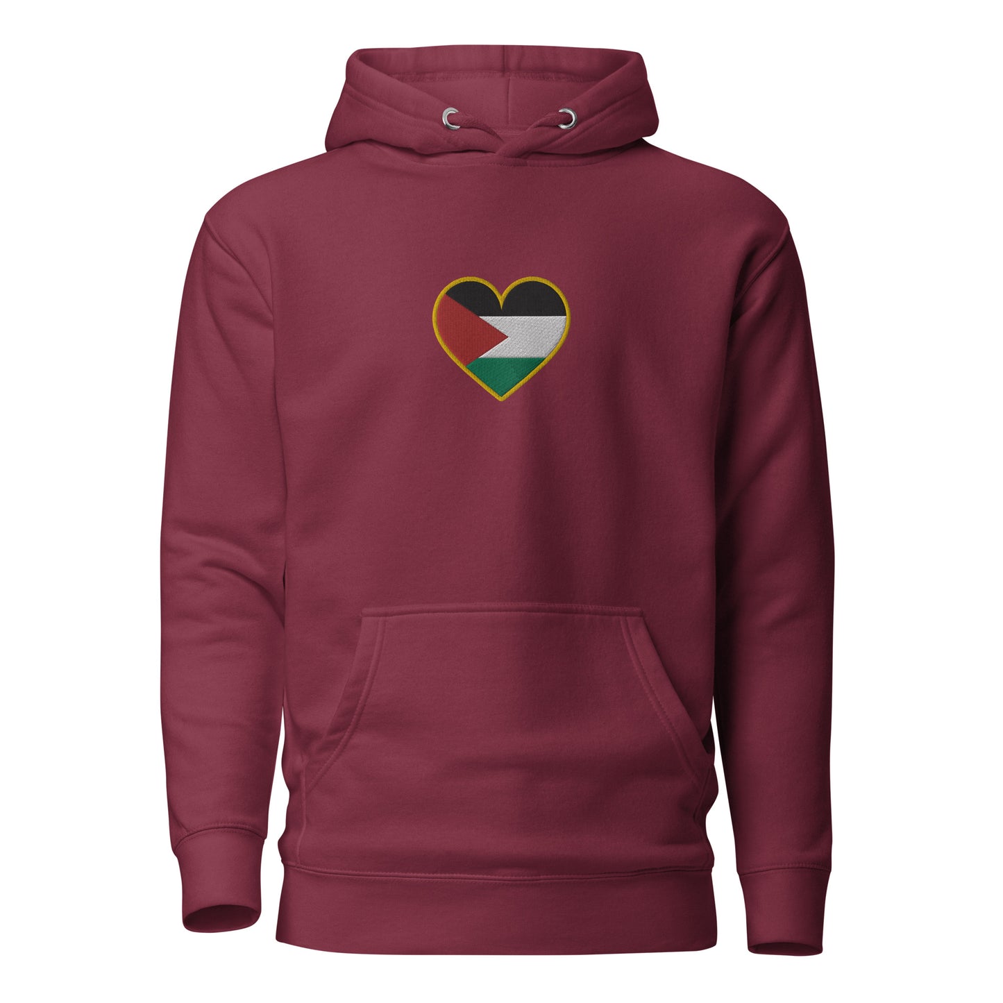 Love Palestine | Premium Embroidered Hoodie
