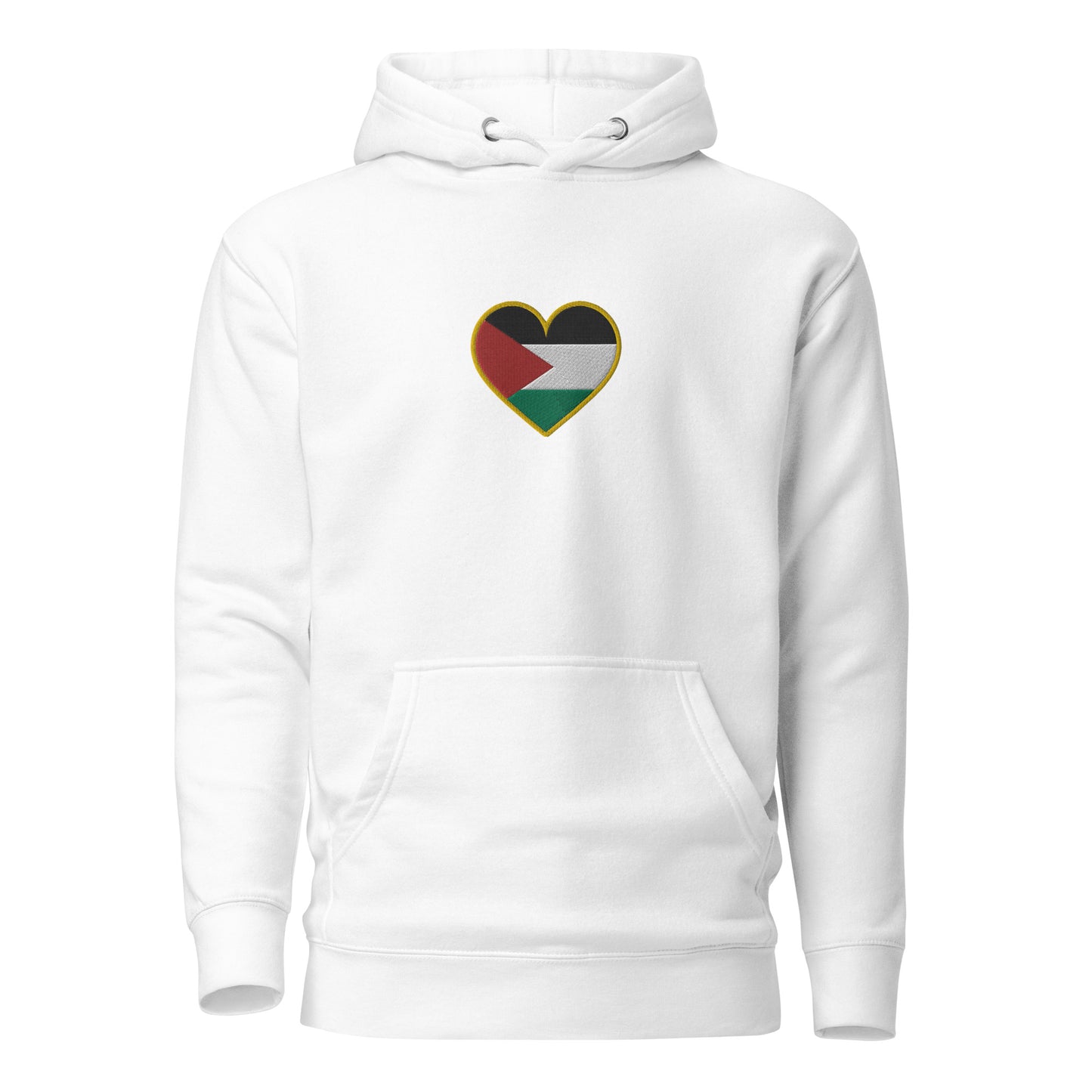 Love Palestine | Premium Embroidered Hoodie