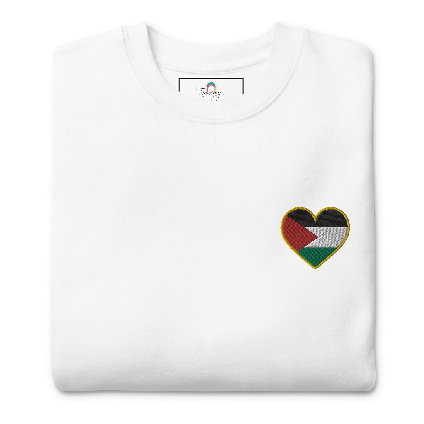 Love Palestine | Premium Embroidered Sweatshirt