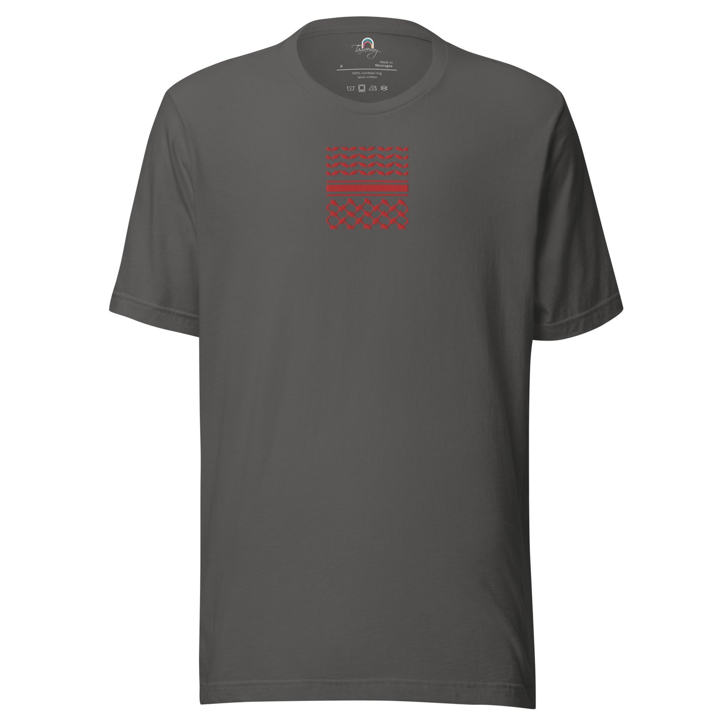 Kufiyah Red | Embroidered T-Shirt