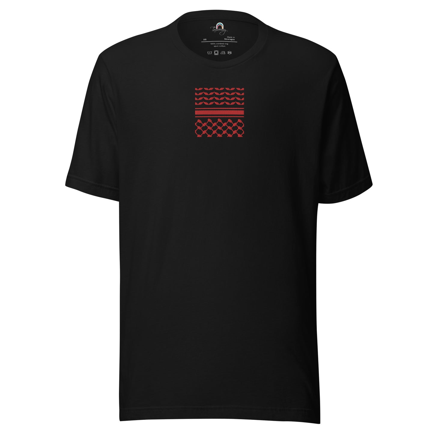 Kufiyah Red | Embroidered T-Shirt
