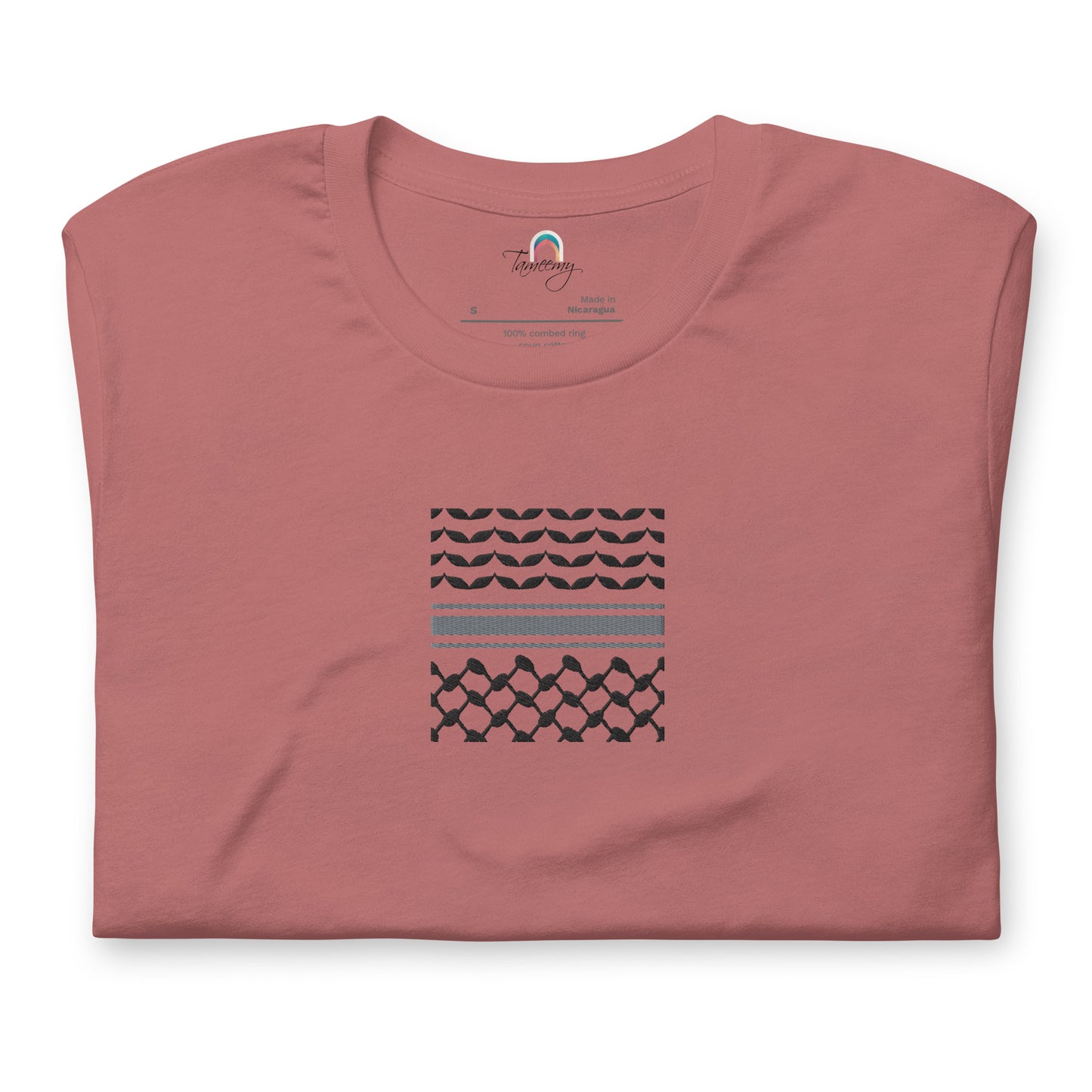 Kufiyah Black | Embroidered T-Shirt