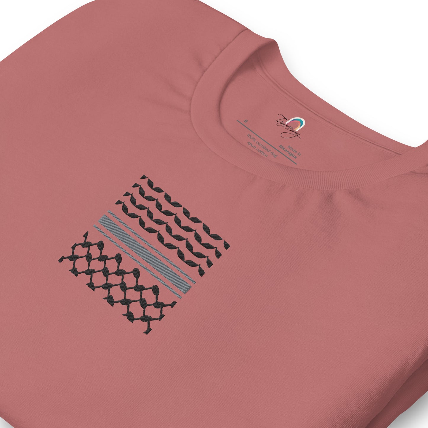 Kufiyah Black | Embroidered T-Shirt