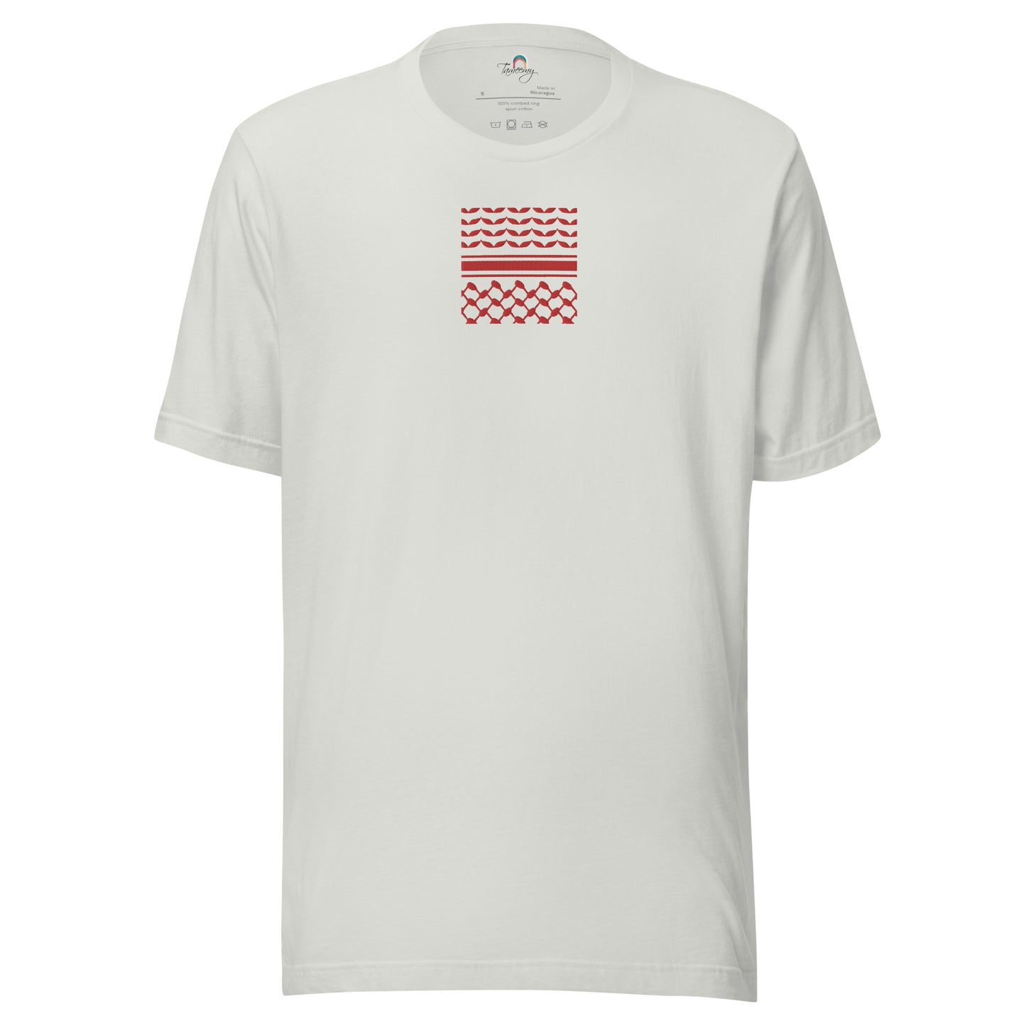 Kufiyah Red | Embroidered T-Shirt