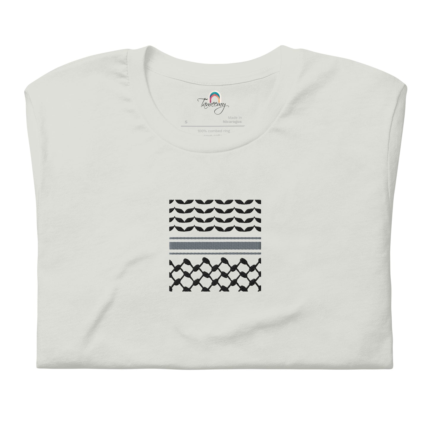 Kufiyah Black | Embroidered T-Shirt