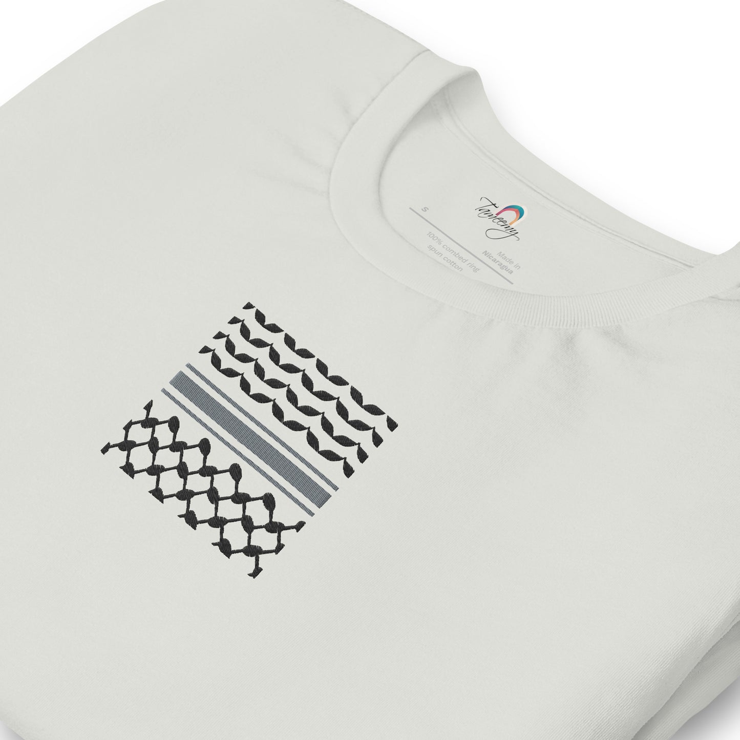 Kufiyah Black | Embroidered T-Shirt