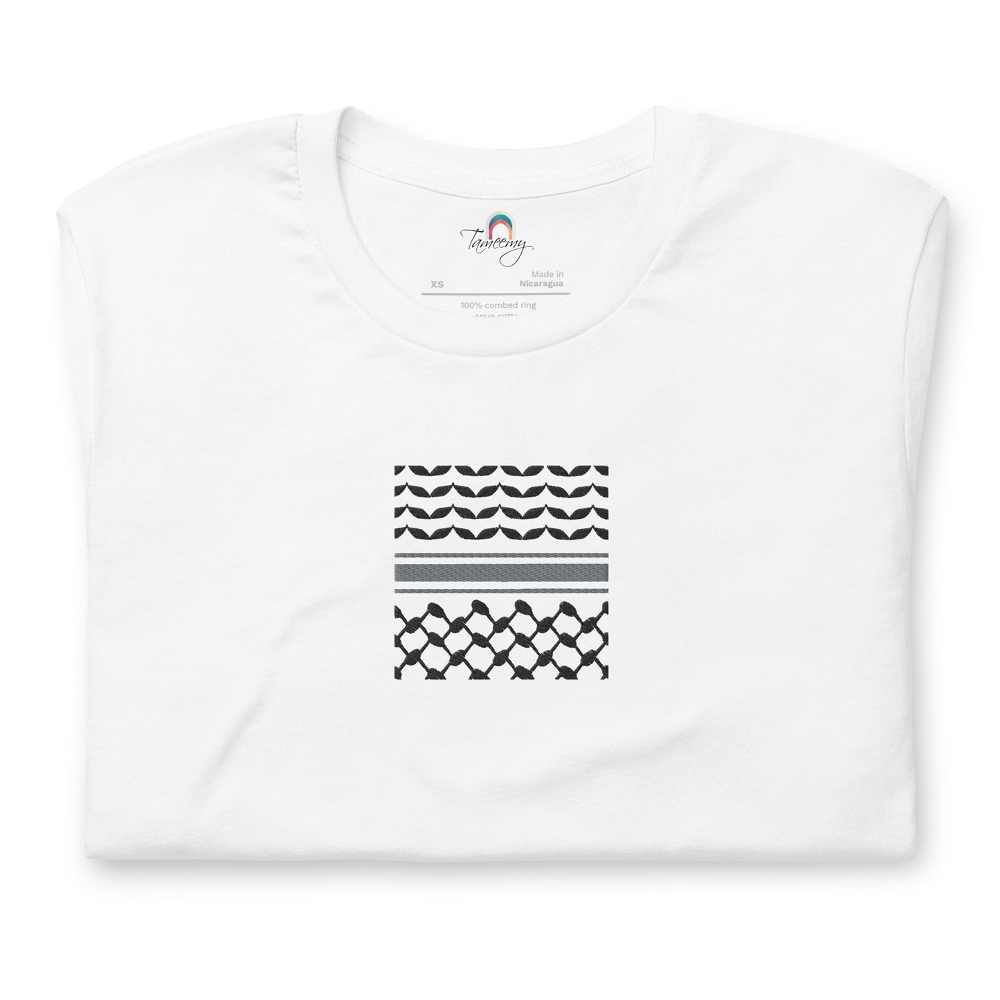 Kufiyah Black | Embroidered T-Shirt