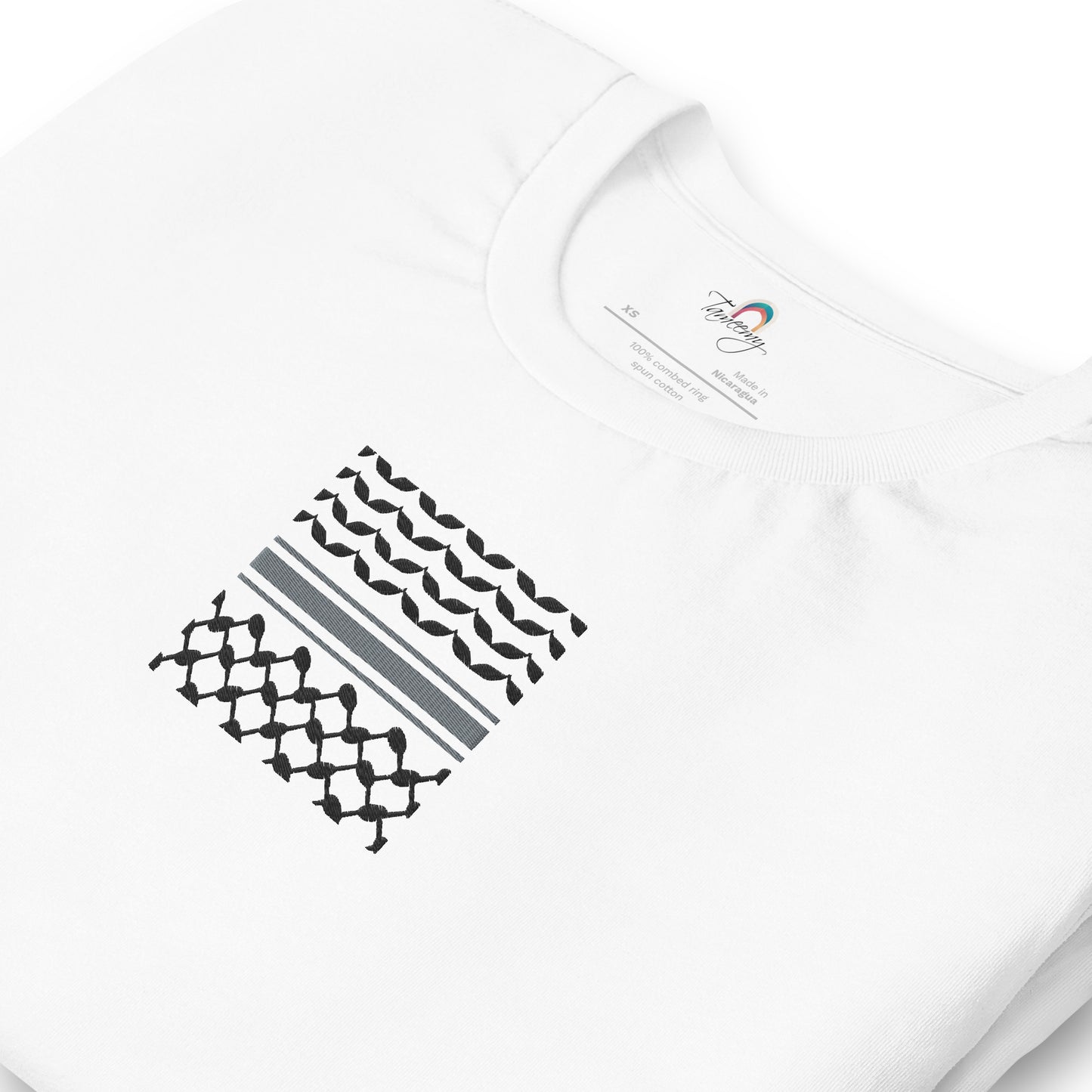 Kufiyah Black | Embroidered T-Shirt