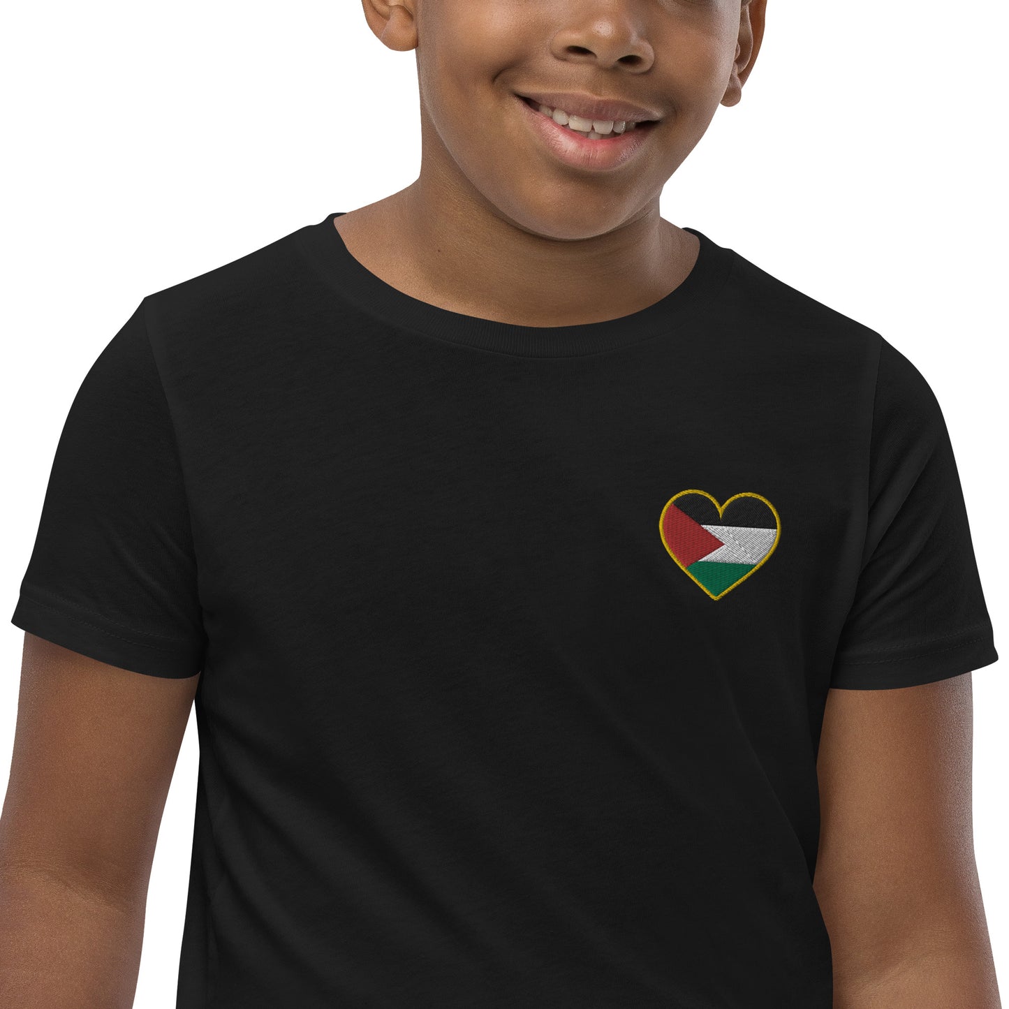 Love Palestine | Embroidered Youth T-Shirt