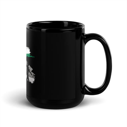 Freedom Knows No Walls | Black Ceramic Mug