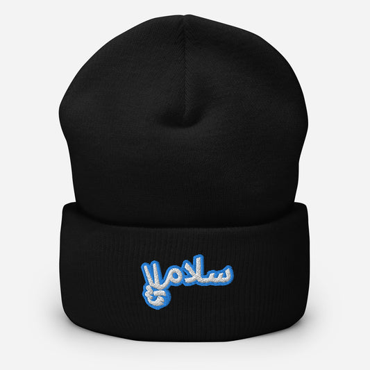 Salaam! | Cuffed Beanie with Embroidered Emblem Teal