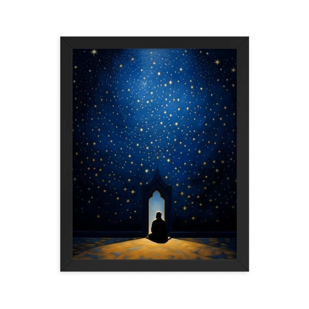 Starry Canopy | Matte Paper Wooden Framed Print