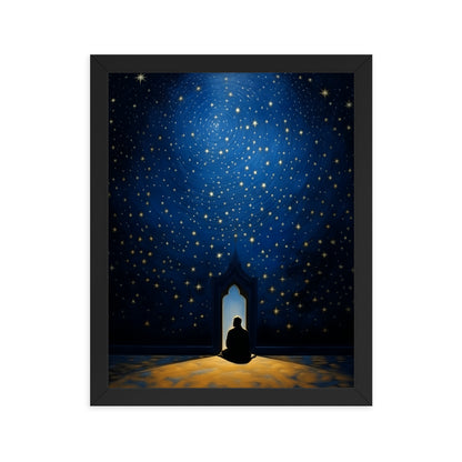 Starry Canopy | Matte Paper Wooden Framed Print