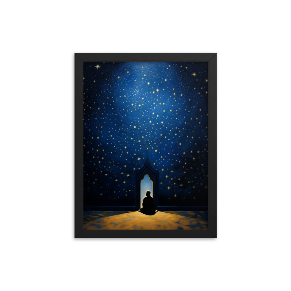 Starry Canopy | Matte Paper Wooden Framed Print