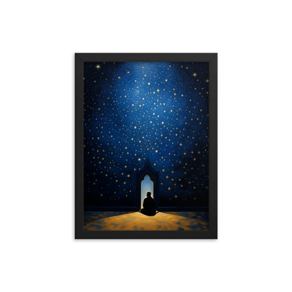 Starry Canopy | Matte Paper Wooden Framed Print