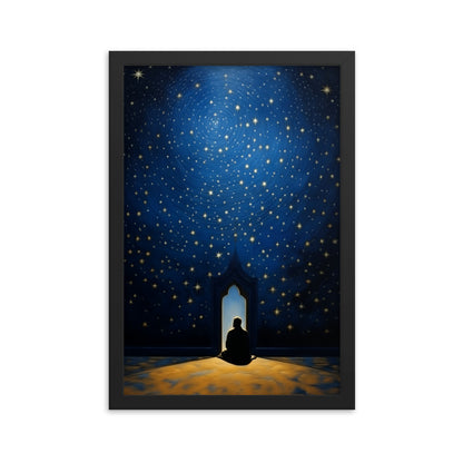 Starry Canopy | Matte Paper Wooden Framed Print