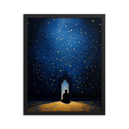 Starry Canopy | Matte Paper Wooden Framed Print