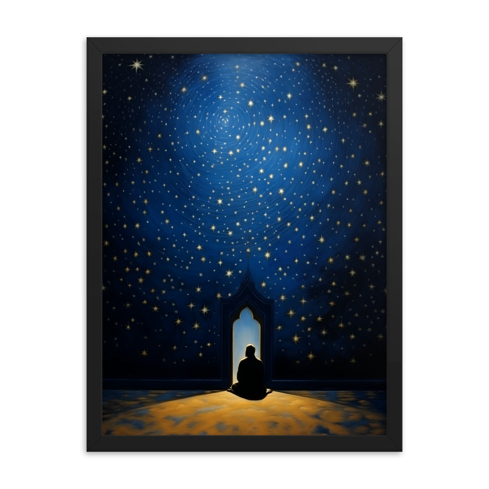 Starry Canopy | Matte Paper Wooden Framed Print