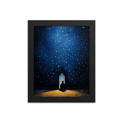 Starry Canopy | Matte Paper Wooden Framed Print