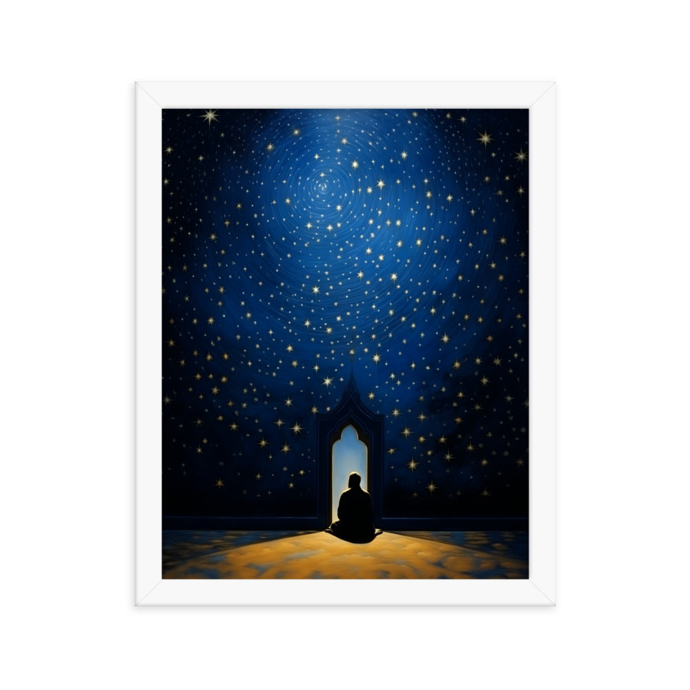 Starry Canopy | Matte Paper Wooden Framed Print