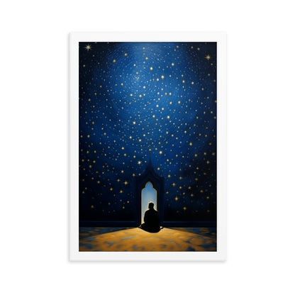 Starry Canopy | Matte Paper Wooden Framed Print