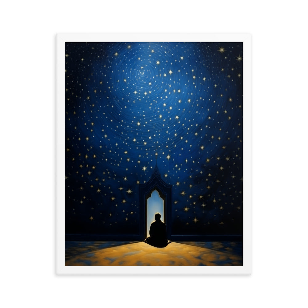 Starry Canopy | Matte Paper Wooden Framed Print