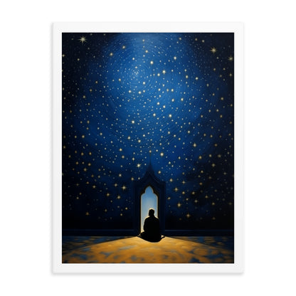 Starry Canopy | Matte Paper Wooden Framed Print