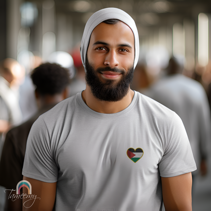 Love Palestine | Premium Embroidered T-Shirt