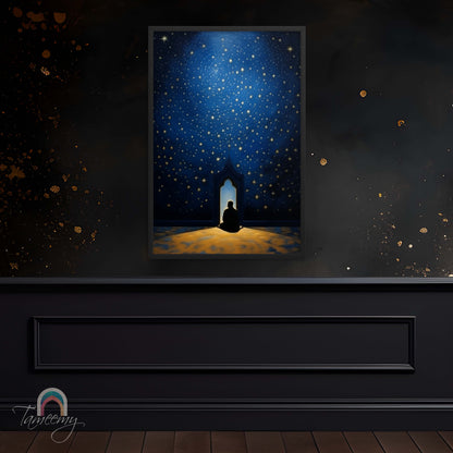 Starry Canopy | Matte Paper Wooden Framed Print