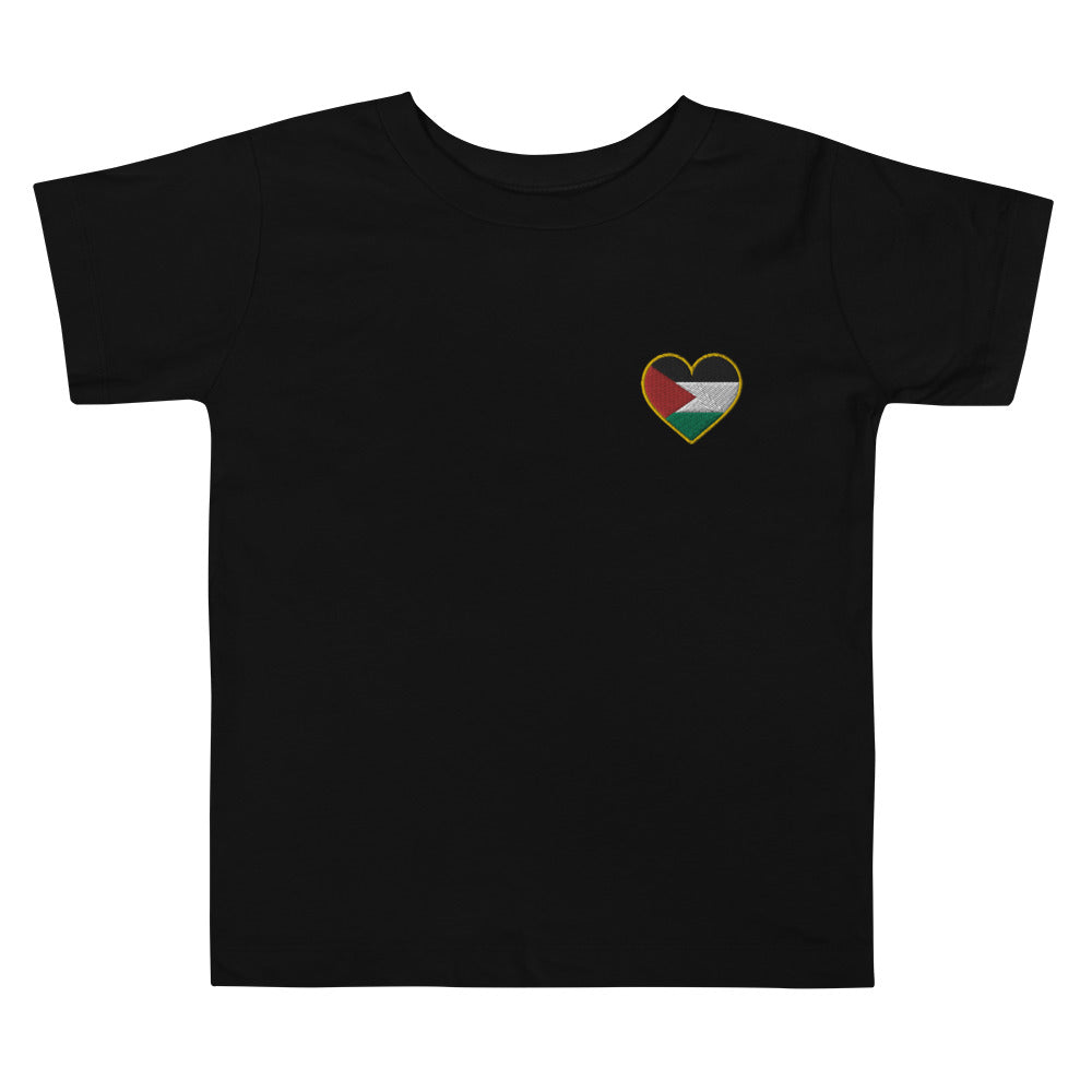 Love Palestine | Embroidered Toddler T-Shirt