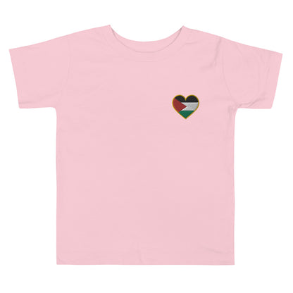 Love Palestine | Embroidered Toddler T-Shirt