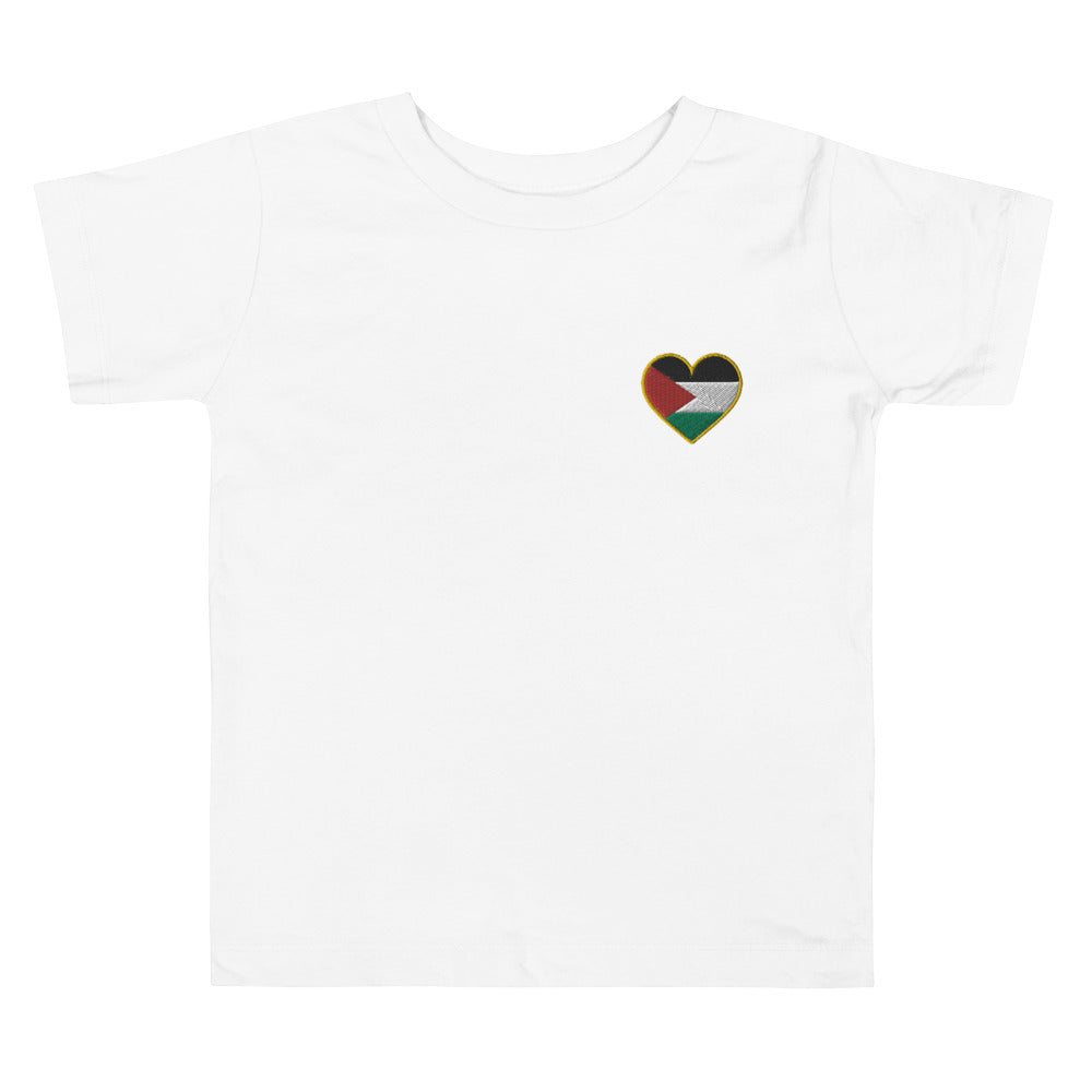 Love Palestine | Embroidered Toddler T-Shirt