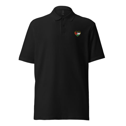 Love Palestine | Embroidered Polo Shirt